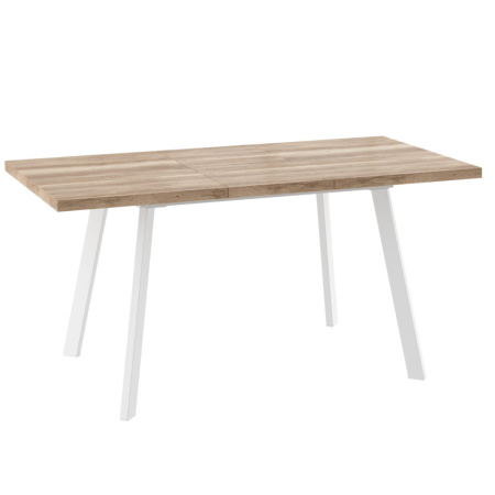 Стол BORG-120, раздвижной 120(160)x80, ДУБ КАНЬОН/БЕЛЫЙ) BORG 120